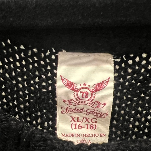 Faded Glory Black Knit Sweater - Picture 2 of 3